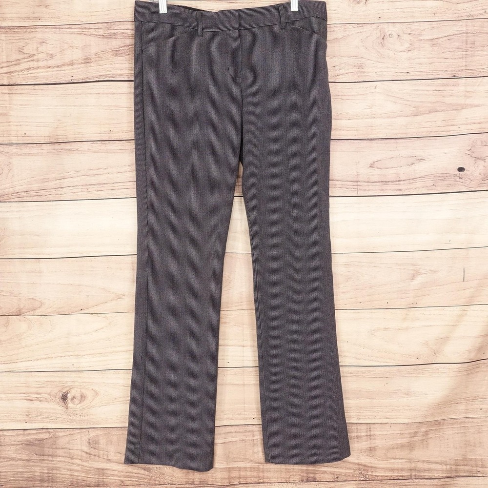 Express Pants Womens 10 Gray Editor Dress Pants Straight Twill Stretch 34x32.5